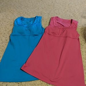 Athleta long tank top lot